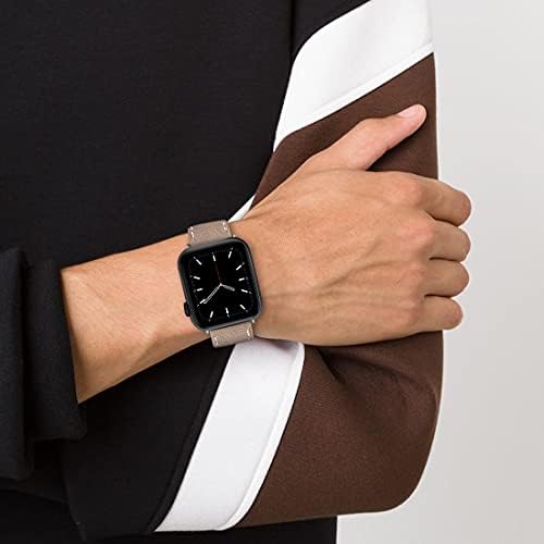Удобни двустранни кожени въжета, съвместими с каишка на Apple Watch 42 мм 44 мм 45 мм, взаимозаменяеми каишка за смарт часа от мека естествена