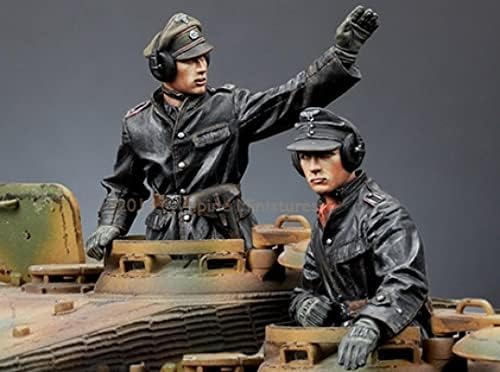 Goodmoel 1/35 Немска Танкова екип от Времената на Втората световна война, колекция от Модели на Войник От смола (2 човека,