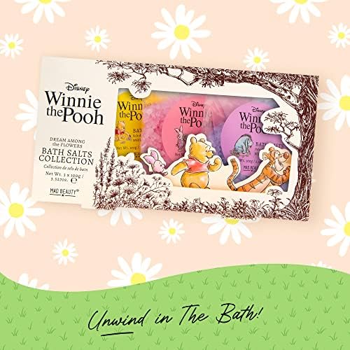 MAD Beauty 2 опаковки соли за вана Disney Winnie The Pooh Трио Collection | По 3 средства за грижа с аромат на диви цветове