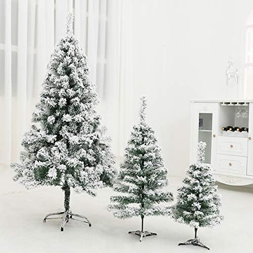 ZPEE 4,9 фута Материал за коледна украса от снежната Трупат PVC Коледна елха, Изкуствена, с метална стойка Лесно се монтира Голо Дърво