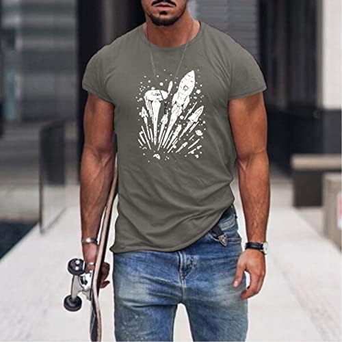 ZDDO Мъжки Солдатская тениска с къс ръкав, потници за мъже, тениски със забавни графичен принтом, Лятна Спортна тениска за тренировка
