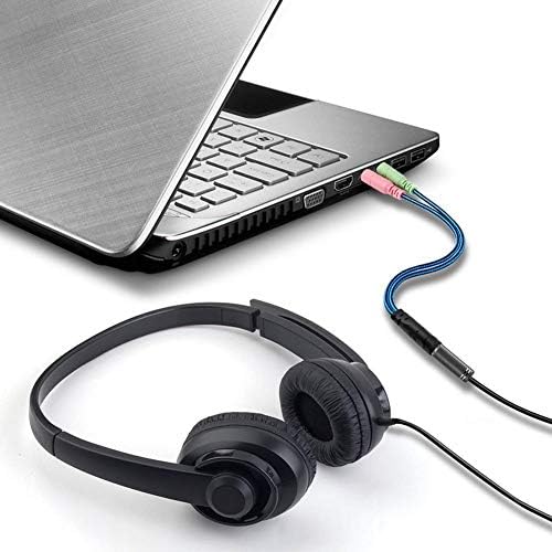 Адаптер за слушалки REYTID, Сплитер, кабел с дължина 2 m, съвместим с игрални слушалки HyperX, който е съвместим с Xbox One / Playstation 4