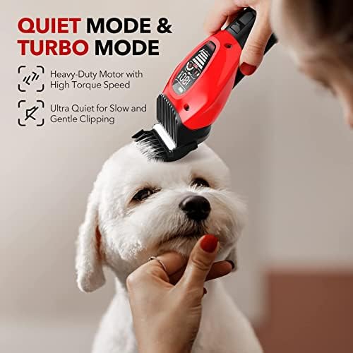 Машинки ЗА подстригване на кучета - Интелигентна малошумные 3-режимни машинки за подстригване на козината на кучета с Повишена мощност