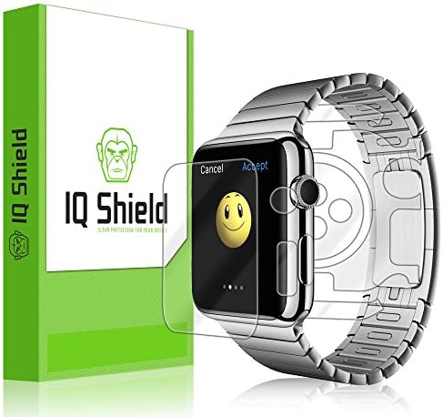 IQ Shield Full Body Skin Съвместим с Apple Watch Серия 1 (42 мм) + Прозрачен филм LiQuidSkin (пълно покритие) за екран, HD и антипузырьковая