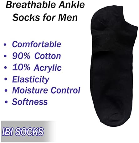Чорапи до щиколоток, Къси чорапи за ежедневна употреба, Черен, 22-30