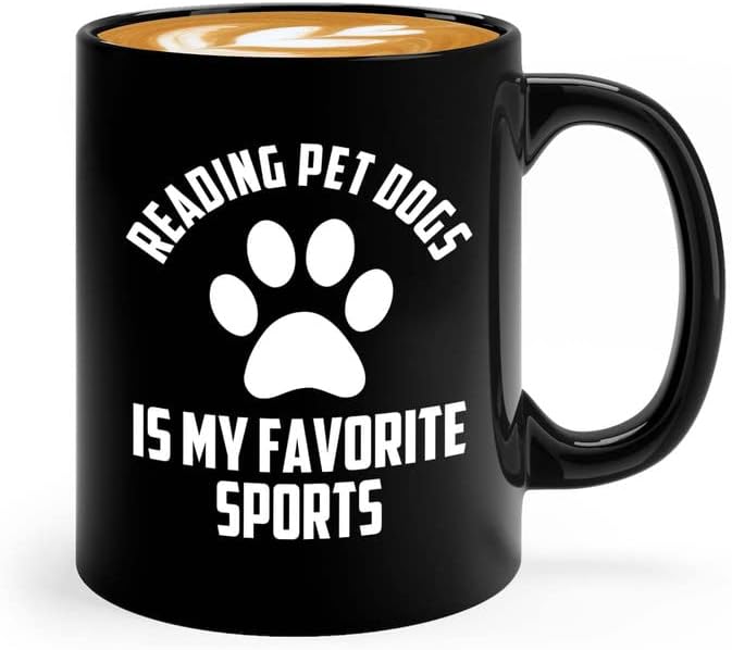 Кафеена Чаша за дресура на кучета 11 грама, черна за четене, домашни кучета - Треньор, Треньор на Кучета, Собственик на домашен