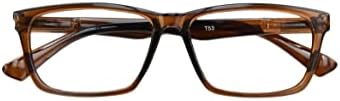 eyeBOGO Модерни Очила За Четене С Блокиране на Синя Светлина, Кутия Шарнирные Четци за Жените И Мъжете, по-Леки Очила с Антирефлексно