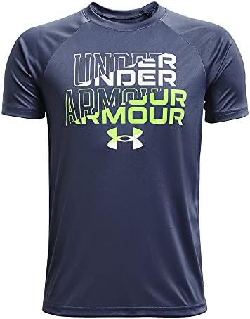 Тениска с къс ръкав с надпис Under Armour Boys 'Tech Wordmark Symbol