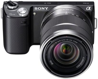 Компактен Сензорна камера Sony NEX-5N със Сменяеми обективи 16,1 Mp с обектив 18-55 мм (черен)