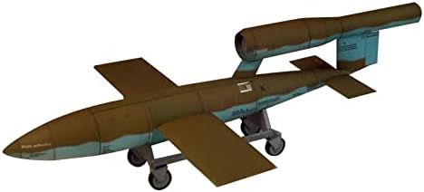 MOUDOAUER Мащаб 1/24 Немски ракети V1 и V2 3D Книжен Модел на Военен модел, Монолитен под натиска на Военен модел за събиране (комплект в