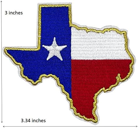 Флаг на щата Тексас в САЩ, Бродирана Нашивка с плетене на една Кука и Линия, Тактическа Нашивка за Раницата