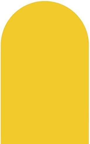 Фиванская Арка на Покрива Еластичен Фона на Зелена Ивица за Украса на Парти в чест на рождения Ден на Baby Shower 4x7ft Жълто Плътен Цвят Двустранен Натяжной Текстилен Фон