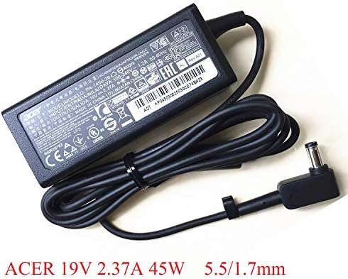 ACER 19 В 2.37 A 45 W 5,5/1,7 мм и Голям Контактен Адаптер на променлив ток, за ACER Aspire E5-422 E5-473 E5-473T E5-522 E5-532 E5-532T