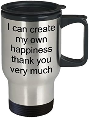 Чаша за пътуване HollyWood & влакното наблизо Positive Thoughts - Аз Мога да Създаде Своето Собствено Щастие, Много Ви Благодаря, Кафеена Чаша, Скъпа Керамична Чаша За Чай