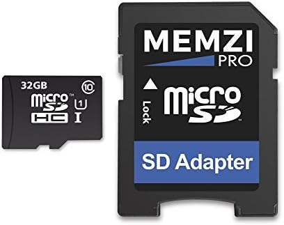 MEMZI PRO 32 GB 90 MB/s. Карта памет от клас 10, Micro SDHC карта с адаптер за SD за мобилни телефони LG K10, K9 K8 +, K8, K7, K5, K4, K4 Lite,