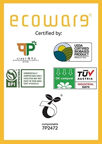 Ecoware® Натурална, биоразлагаемая, компостируемая, дългогодишна, Сигурна и гигиеничная за Еднократна употреба 9-инчов кръгла