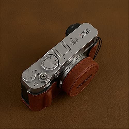 Защитна Капачка за обектив на камерата от естествена Кожа Ръчно изработени от Телешка кожа със Защита от Загуба на Въже за