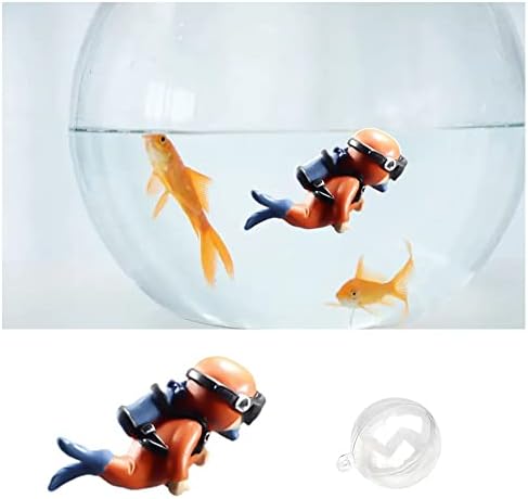 Фигурка на водолаза FZLMYANGNDQZ, украса за аквариум ръчна изработка, украса за аквариум от смола, украса за водолаза за домашния аквариум