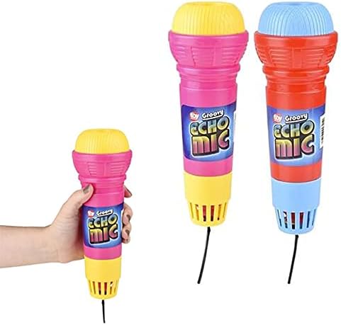 Chochkees Echo Mic, Вградени детски ехо-микрофони, Трайни и лесни, Забавни играчки, Подарък за забавна музикална партита, 9,5