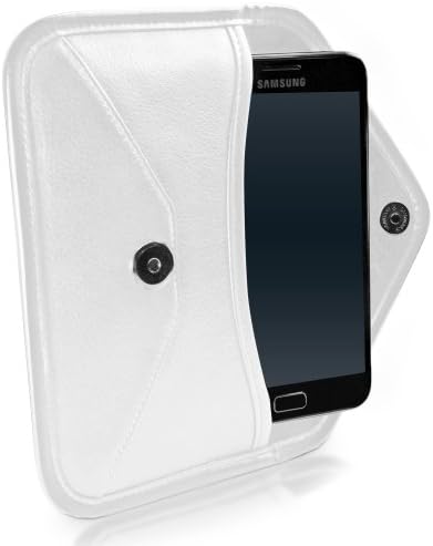 Калъф BoxWave, който е Съвместим с Samsung Galaxy J7 Refine (Case by BoxWave) - Луксозни Кожена чанта-месинджър, дизайн своята практика-плик
