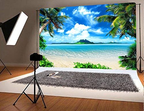 Арт студио 9x6 фута Хавай, морски плажни фотографски фонове, океанская фотобудка, декоративен фон за сватбени партита, декори за студия