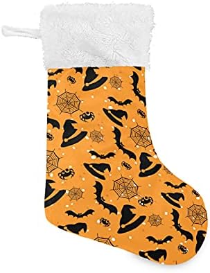 Коледни Чорапи ALAZA с шарките на Хелоуин, Класически Персонализирани Големи Чорапи, Бижута за Семейни Тържества, декорация за Партита, 1 опаковка,