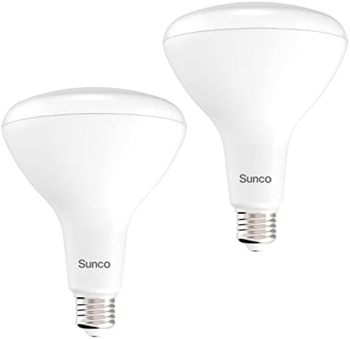 Led лампи Sunco BR40, Прожектор за помещения, С регулируема яркост, 2700 К, Мек бял, 100 W, еквивалент на 17 W, 1400 LM, Цокъл E26,