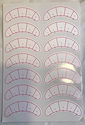 Етикети за нанасяне на рисунка върху миглите 70 двойки 1 опаковка, дюзи за позициониране под очите, лигавицата за индивидуално