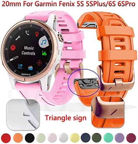NANWN 22 мм и Каишка за часовници, каишки за часовници на Garmin Fenix 6S 6SPro, быстросъемные Силиконови Лесно надеваемые въжета