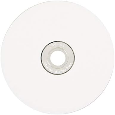 Verbatim DVD-R обем 4,7 GB, 16-кратна Бял мастилено-струен печат с имуществена възел, 50 дискове