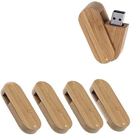 5 Опаковки от орехово дърво 2,0 /3,0 USB Флаш памет USB диск, Memory Stick, с дървено покритие (3,0 / 32 GB)