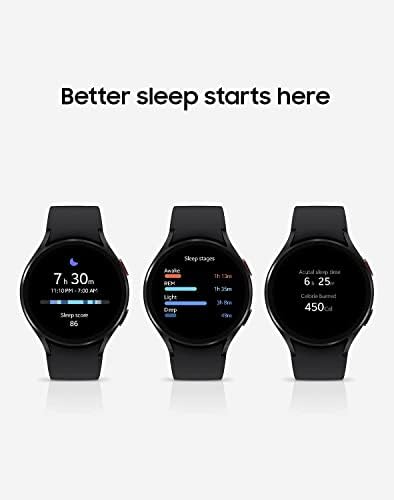 Samsung Galaxy Watch 4 44 мм Умни часовници с ЕКГ-монитор, Тракер за здраве, Фитнес, Джогинг, Цикли на сън, GPS за откриване на спад,