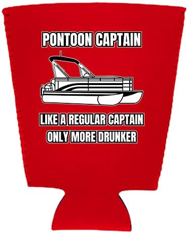 Pontoon капитан Пинтовый стъклен Кулата (червен, 2 опаковки)