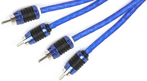 STINGER SI6217 17-Крак 2-канален кабел RCA от меломани клас серия 6000 синьо и SI623 3-Крак 2-канален кабел RCA от меломани клас серия 6000