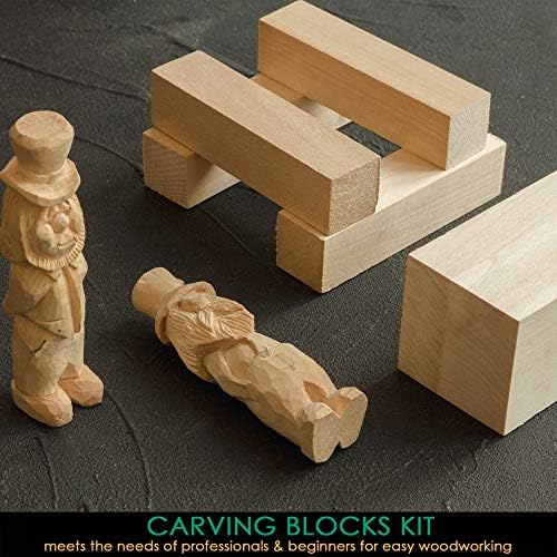 Набор от инструменти за дърворезба BeaverCraft за Рязане лъжици S13 Блокове за резба по липа Инструменти BW1 Ролка Кожена