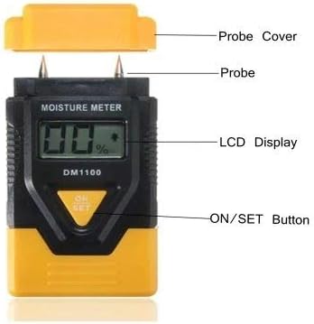 JF-XUAN Тестер за качеството на водата Мини 3 в 1 Цифров Измерител на Дървен Метър Дървесина Цифров Датчик за Преносим Метър