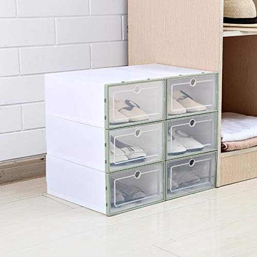 Флип-надолу кутия за обувки Anncus, Удебелена Прозрачна кутия с чекмедже, Пластмасова Кутия за обувки, Штабелируемая Кутия за съхранение на обувки, Рафтове за съхране?