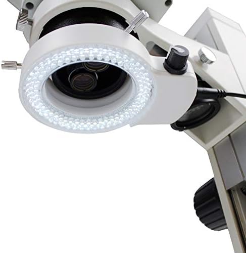Vision Scientific VMLIFR-09W Бял Регулируем околовръстен лампа 144 светодиода за стереомикроскопа