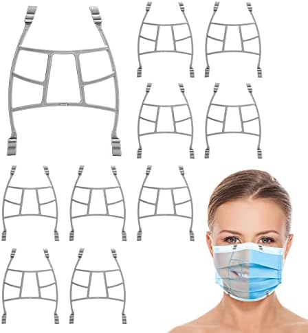 3D скоба за маски за по-голямо пространство за дишане | Удобен държач за маски за защита на червило | Черна Сверхлегкая Вътрешна поддържаща