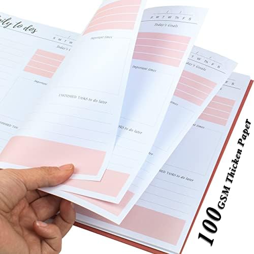 Записная награда KAICN Daily To Do List Notebook - Нов дневник в списание стил без дати на 52 лист хартия премиум-клас, съдържащ днешните