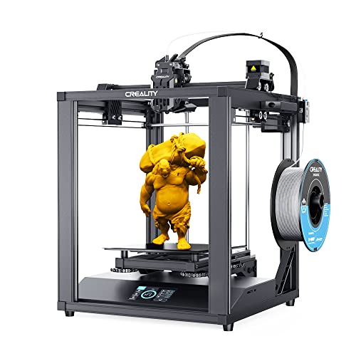 Официално обновяване на 3D принтер Creality На 5 S1 с печат със скорост 250 мм/с за зъби с нажежаема жичка PLA 3D-принтер и Бяло