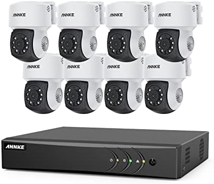 ANNKE 5MP Lite H. 265 + Security AI DVR Рекордер с 8X 1080P 2MP AHD Куполна PT-камера Видеонаблюдение за дома с канче на