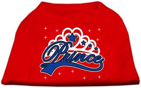 Тениска за кучета с принтом Аз съм принц в Червено (12)