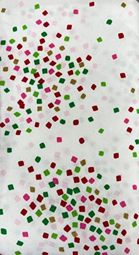 Завеса за душ кейт Спейд Deco Confetti Cherr Бяла 72x72 (Конфети Черр)