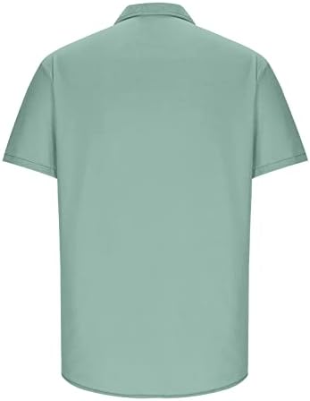 По-големи Размери, Великденски Ризи за Мъже, Тениски с Къс Ръкав и Ревери, Удобен Пуловер Копчета, Свободни Ежедневни Блузи, Плажни