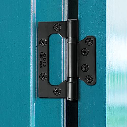 24 Опаковане на Врати на панти goldenwarm Матово-черен цвят 4 x 3 инча, без секретни, лесна инсталация, както за вътрешни, така и на външните