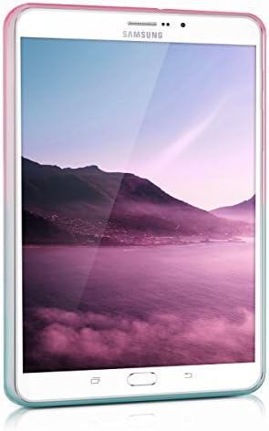 силиконов калъф kwmobile TPU е Съвместим с Samsung Galaxy S2 8.0 - Мек Гъвкав Защитен калъф - два цвята-Тъмно-розов/Син / Прозрачен