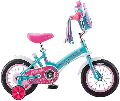 Сайтът детски велосипед Schwinn Grit и Petunia, колоездене за начинаещи момчета и момичета, 12-Цолови спортни колела, Лесно снимаемая