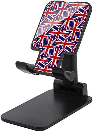 Поставка за мобилен телефон с изображение на Британския флаг, Сгъваема Регулируема стойка за мобилен телефон, Настолна док-станция,