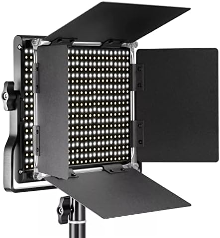 MXIAOXIA LED Video Light Panel Видео Осветление CRI 95 660 Light + U Скоба с регулируема яркост на LED Video Light